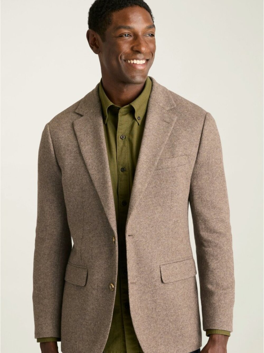 Bonobos Jetsetter Knit Blazer Mens 46R Slim Fit Mushroom Brown Sport Coat NWOT